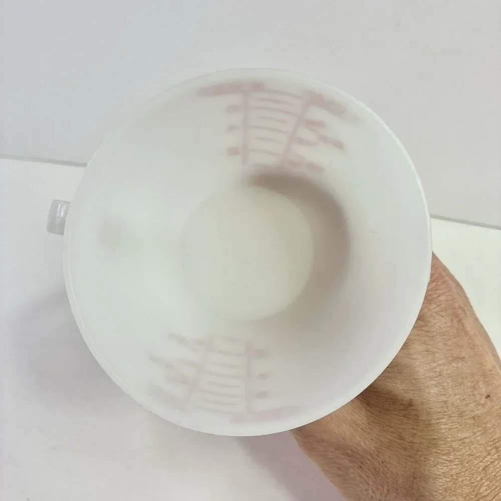 Vintage Tupperware Double Sided Wet Dry Measuring Cup Red Lettering 1 Cup 8 oz